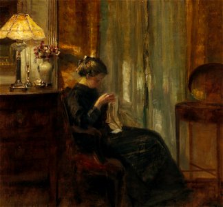 Carl Vilhelm Holsøe Nähende Frau