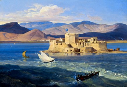 Carl Wilhelm Freiherr von Heideck - Festung Bourtzi bei Nauplia - G 4159 - Lenbachhaus