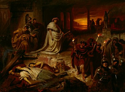 Carl Theodor von Piloty - Nero auf den Trümmern Roms - G 4984 - Lenbachhaus