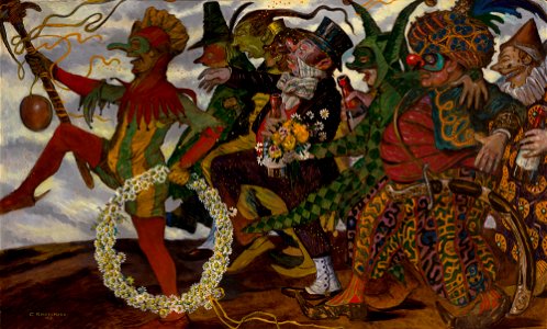 Carl Strathmann - Karnevalszug (Maskentreiben) - G 12365 - Lenbachhaus