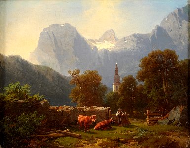 Carl Triebel Motiv aus der Ramsau