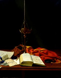 Carl von Bergen - Stilleben mit Bibel (1821)