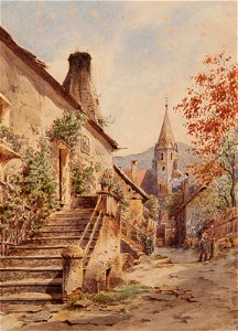 Carl Wenkel Zajicek Sommertag in Schwallenbach in der Wachau
