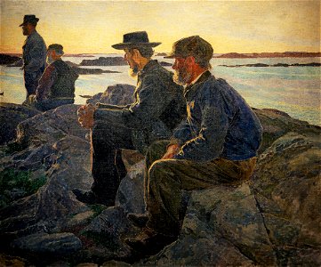 Carl Wilhelm Wilhelmson - On Rocks at Fiskebackskil