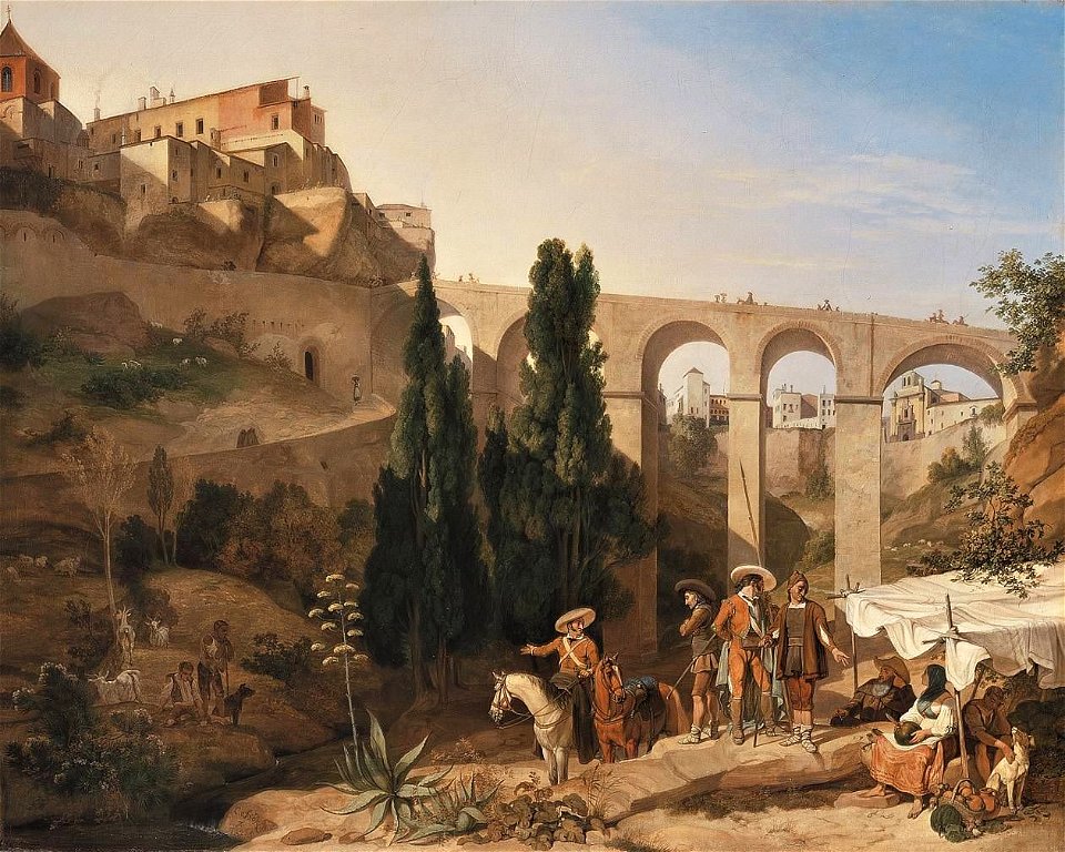 Carl Wilhelm von Heideck - Die Brücke von Cuenca - WAF 334 - Bavarian State Painting Collections