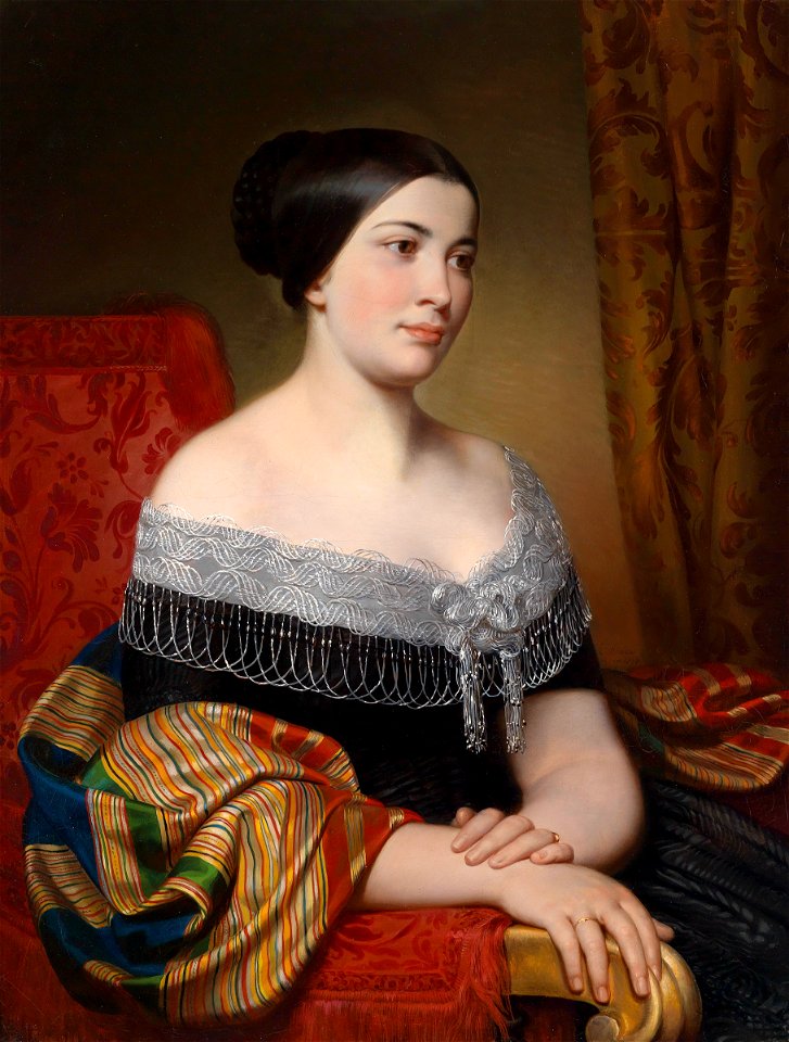 Carl von Blaas Porträt Gegenstücke 1846 2