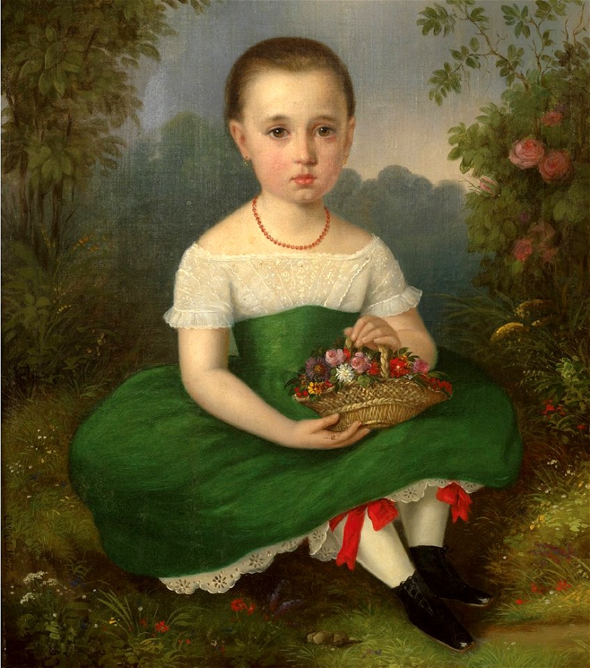 Carl Vogel - Portret deklice