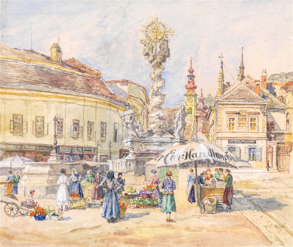 Carl Weiss Dreifaltigkeitssäule in Mödling