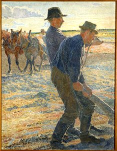 Carl Wilhelmson - Ploughmen - A II 973 - Finnish National Gallery