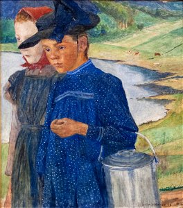 Carl Wilhelmson Two Girls on the Road Thielska 383