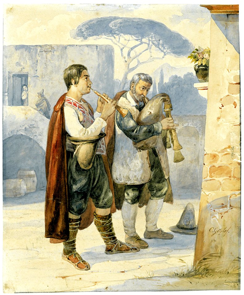 Carl Wilhelm Götzloff Zwei Pifferari