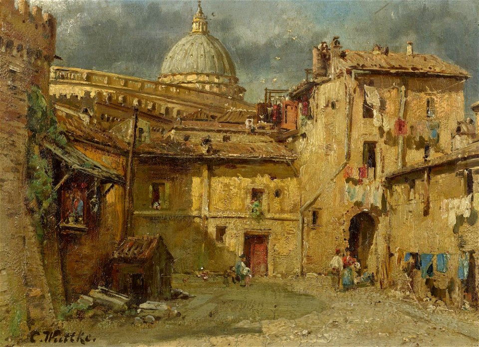 Carl Wuttke In den Straßen von Rom