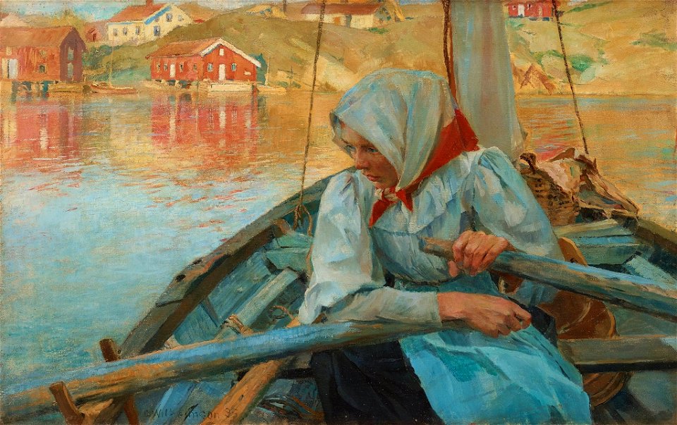 Carl Wilhelmson - Fishergirl 1895
