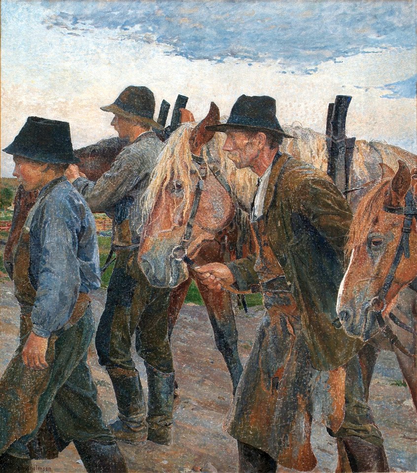 Carl Wilhelmson Farmworkers from Uppland Thielska 387