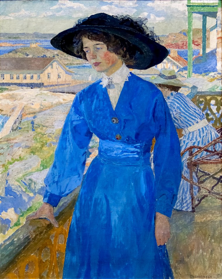 Carl Wilhelmson Girl in Blue Thielska 389