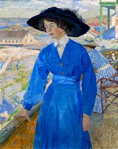 Carl Wilhelmson Girl in Blue Thielska 389