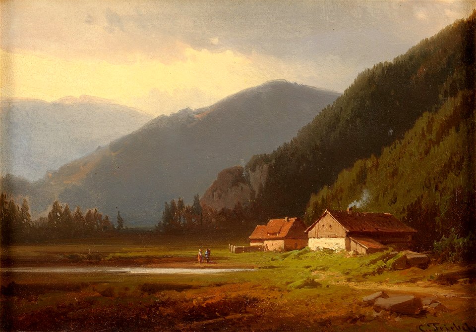 Carl Triebel Harzlandschaft bei Wernigerode