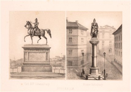 Carl XIV Johans Staty Birger Jarls Staty Stockholm, objectnr A 14350