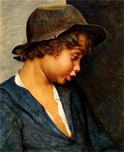 Carl Bloch - Italiensk Drengehoved (1865)