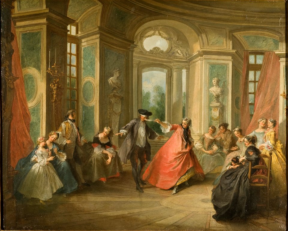 Blind Man's Buff (Nicolas Lancret) - Nationalmuseum - 17847