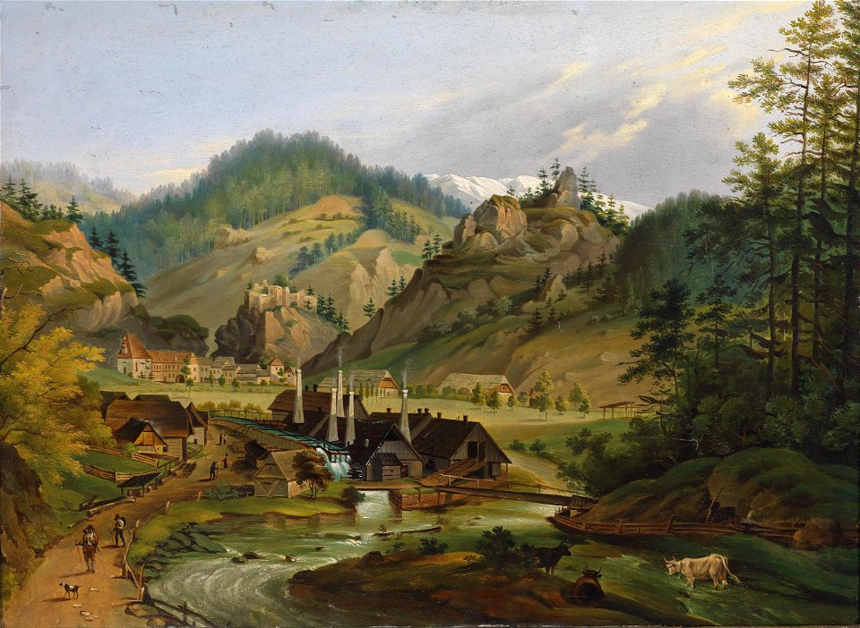 Blick auf Thörl c1850