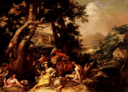 Abraham Bloemaert - The Preaching of St John the Baptist - WGA2281