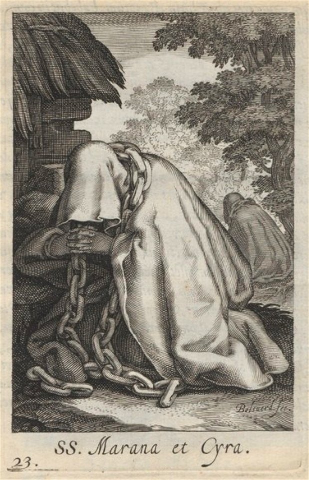 Bloemaert - 1619 - Sylva anachoretica Aegypti et Palaestinae - UB Radboud Uni Nijmegen - 512890366 48 S Marana et Cyra