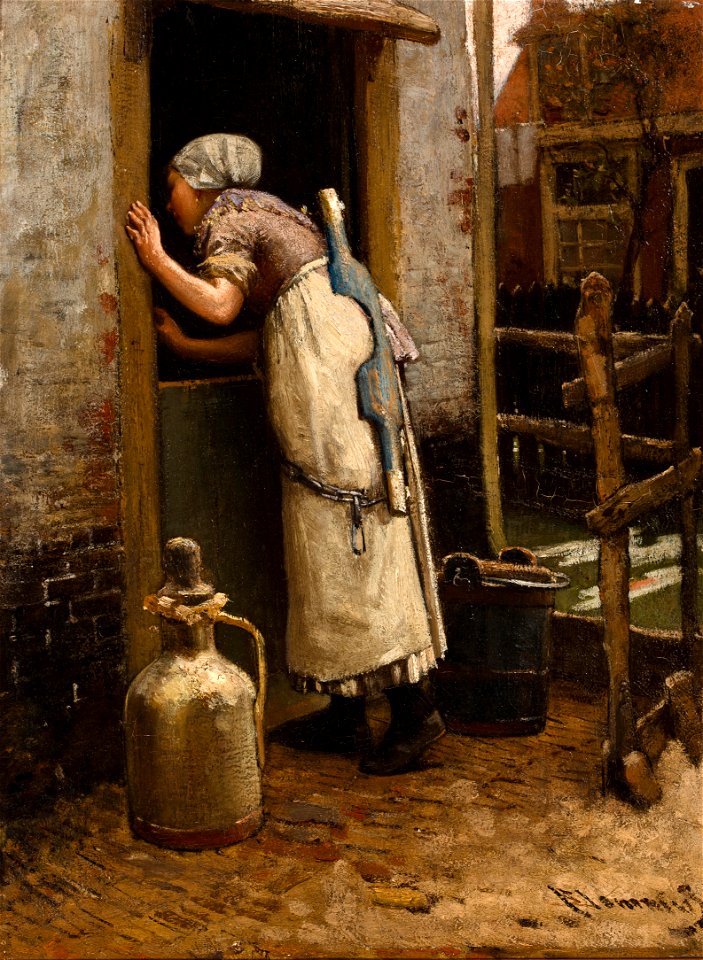 Bernardus Johannes Blommers The milk maid