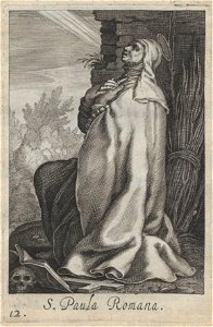 Bloemaert - 1619 - Sylva anachoretica Aegypti et Palaestinae - UB Radboud Uni Nijmegen - 512890366 37 S Paula Romana