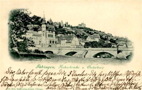 Blick auf Eberhardsbrücke und Österberg (AK Gebr. Metz 1898)