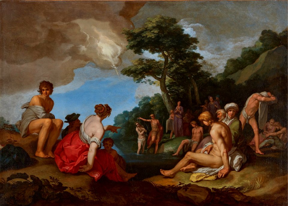 Abraham Bloemaert - Baptism of Christ (1646)