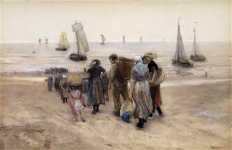 Bernardus Johannes Blommers - Bringing in the catch