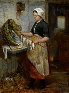 Bernardus Johannes Blommers - Preparing the fish