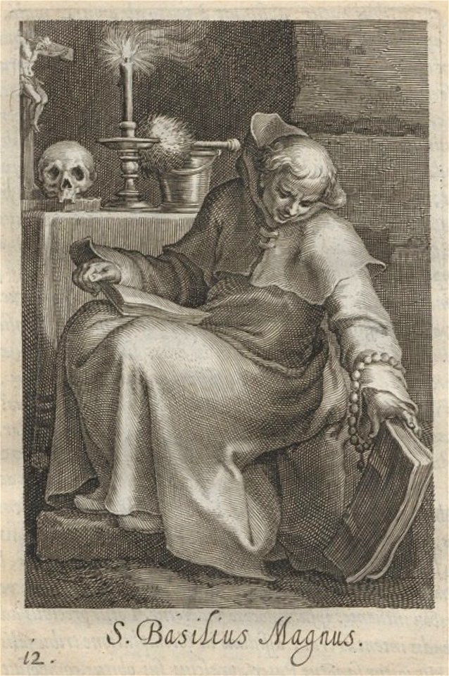 Bloemaert - 1619 - Sylva anachoretica Aegypti et Palaestinae - UB Radboud Uni Nijmegen - 512890366 12 S Basilius Magnus