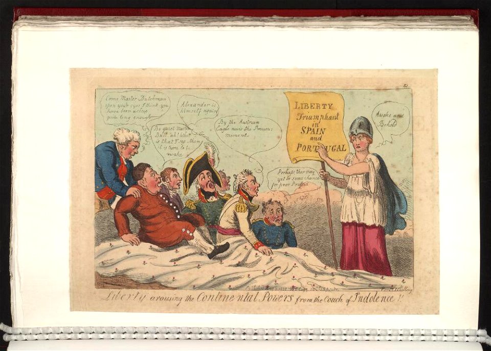 Bodleian Libraries, Liberty arousing the Continental powers from the couch of indolence