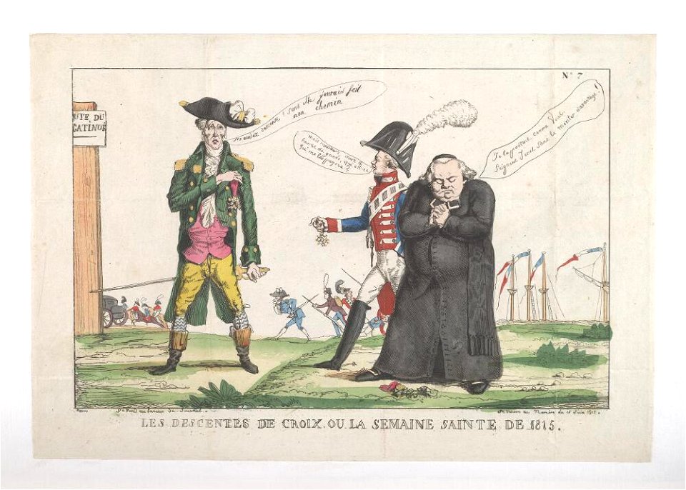 Bodleian Libraries, Les descentes de croix ou- la semaine sante de 1815