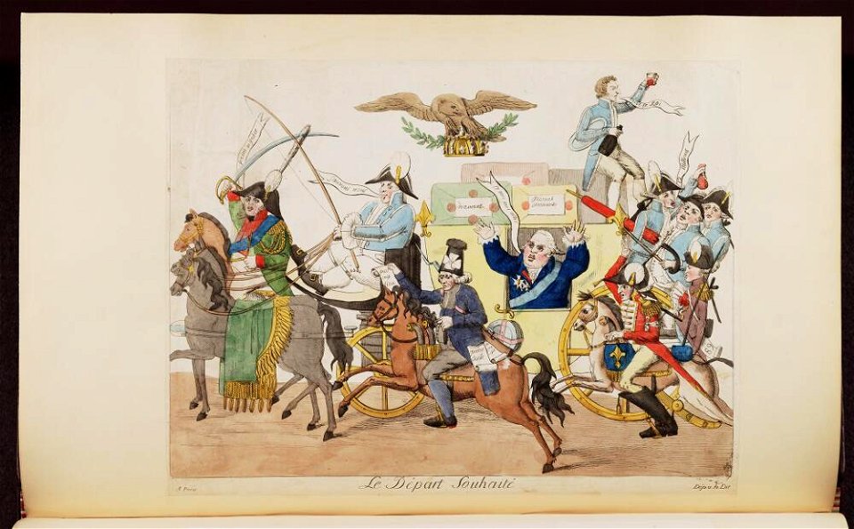 Bodleian Libraries, Le départ souhaité- Napoleon Bonaparte premier consul s'est rendu à Notre Dame pour y entendre la Sainte Messe célébrée