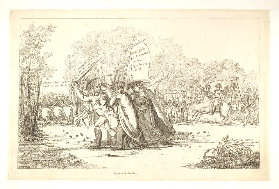 Bodleian Libraries, Napoleon arriving in the Tuilleries departure of the royalists