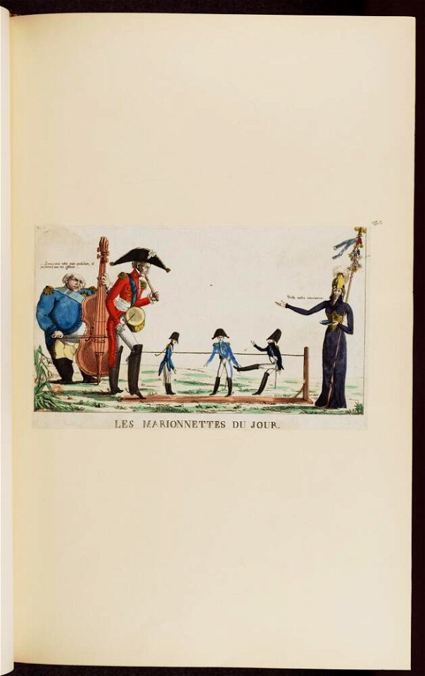 Bodleian Libraries, Les marionettes du jour- Napoleon Bonaparte premier consul s'est rendu à Notre Dame pour y entendre la Sainte Messe célé