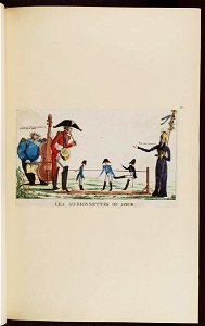 Bodleian Libraries, Les marionettes du jour- Napoleon Bonaparte premier consul s'est rendu à Notre Dame pour y entendre la Sainte Messe célé