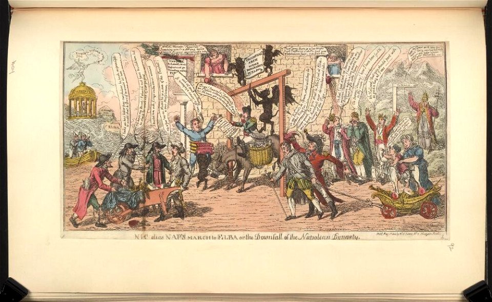 Bodleian Libraries, Nic alias Nap's march to Elba or- the downfall of the Napolean dynasty