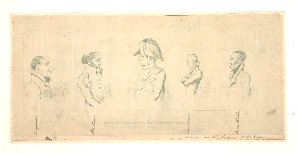 Bodleian Libraries, Napoleon Buonaparte and four of his suite