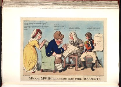 Bodleian Libraries, Mr and Mrs Bull looking over their accounts