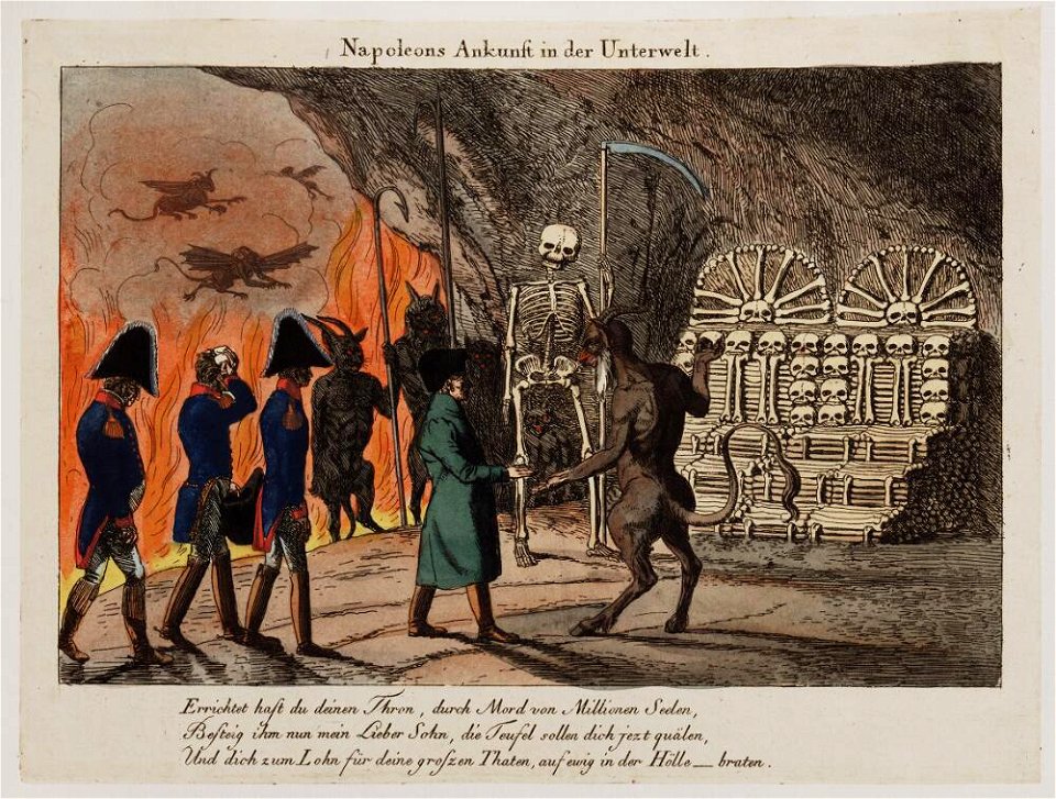 Bodleian Libraries, Napoleons Ankunft in der Unterwelt- Napoleon Bonaparte premier consul s'est rendu à Notre Dame pour y entendre la Sainte