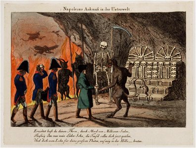 Bodleian Libraries, Napoleons Ankunft in der Unterwelt- Napoleon Bonaparte premier consul s'est rendu à Notre Dame pour y entendre la Sainte