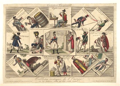 Bodleian Libraries, Tableau critique de l'Europe ou- les nations telles qu'elles sonts toutes