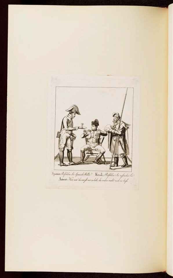 Bodleian Libraries, Spanier- Befehlen Sie SpanischeBitter- Napoleon Bonaparte premier consul s'est rendu à Notre Dame pour y entendre la Sai