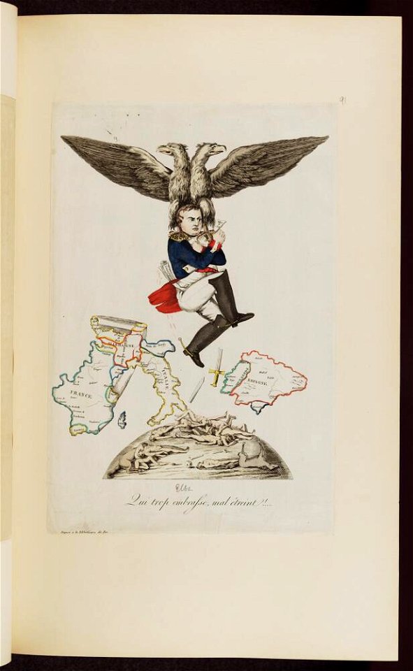 Bodleian Libraries, Qui trop embrasse, mal étreint- Napoleon Bonaparte premier consul s'est rendu à Notre Dame pour y entendre la Sainte Mes
