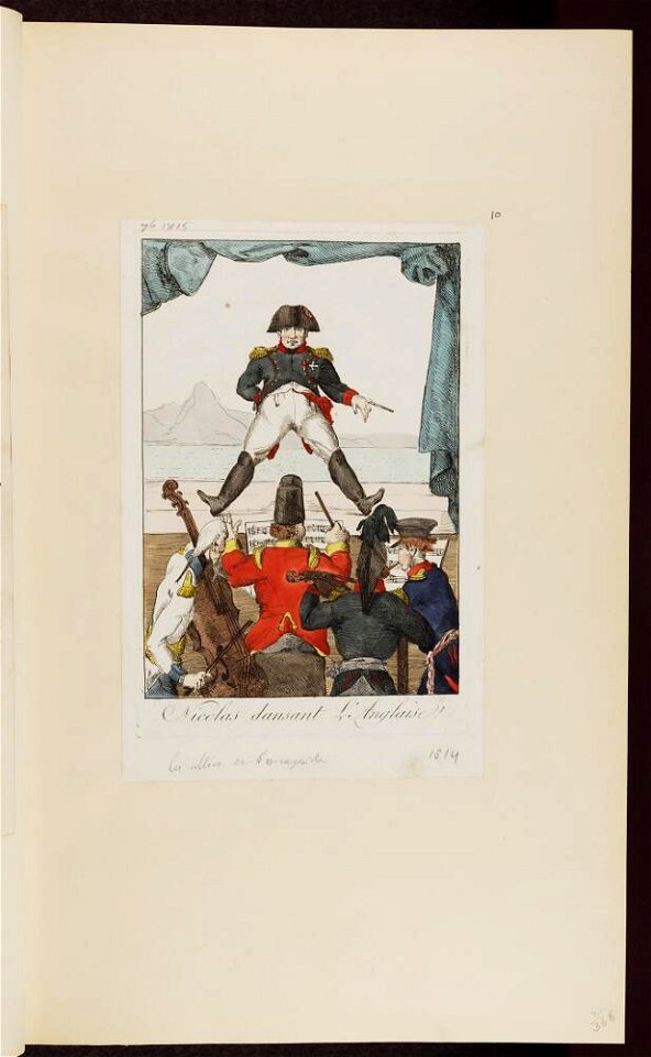 Bodleian Libraries, Nicolas dansant l'Anglaise- Napoleon Bonaparte premier consul s'est rendu à Notre Dame pour y entendre la Sainte Messe c