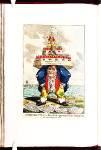 Bodleian Libraries, The British atlas, or- John Bull supporting the peace establishment